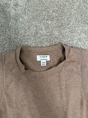 J. Crew Sleeveless Knit Shell Tank in Taupe Brown